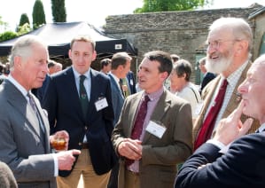 David Walton (centre) with RBST Patron HRH The Prince of Wales, Rob Havard, Eric Freeman and Peter Titley