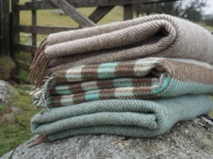 Blankets made from rare breed wool